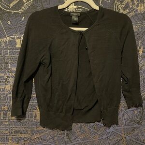 Black Ann Taylor Cardigan